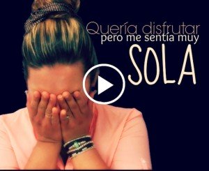 Quería disfrutar pero me sentía sola